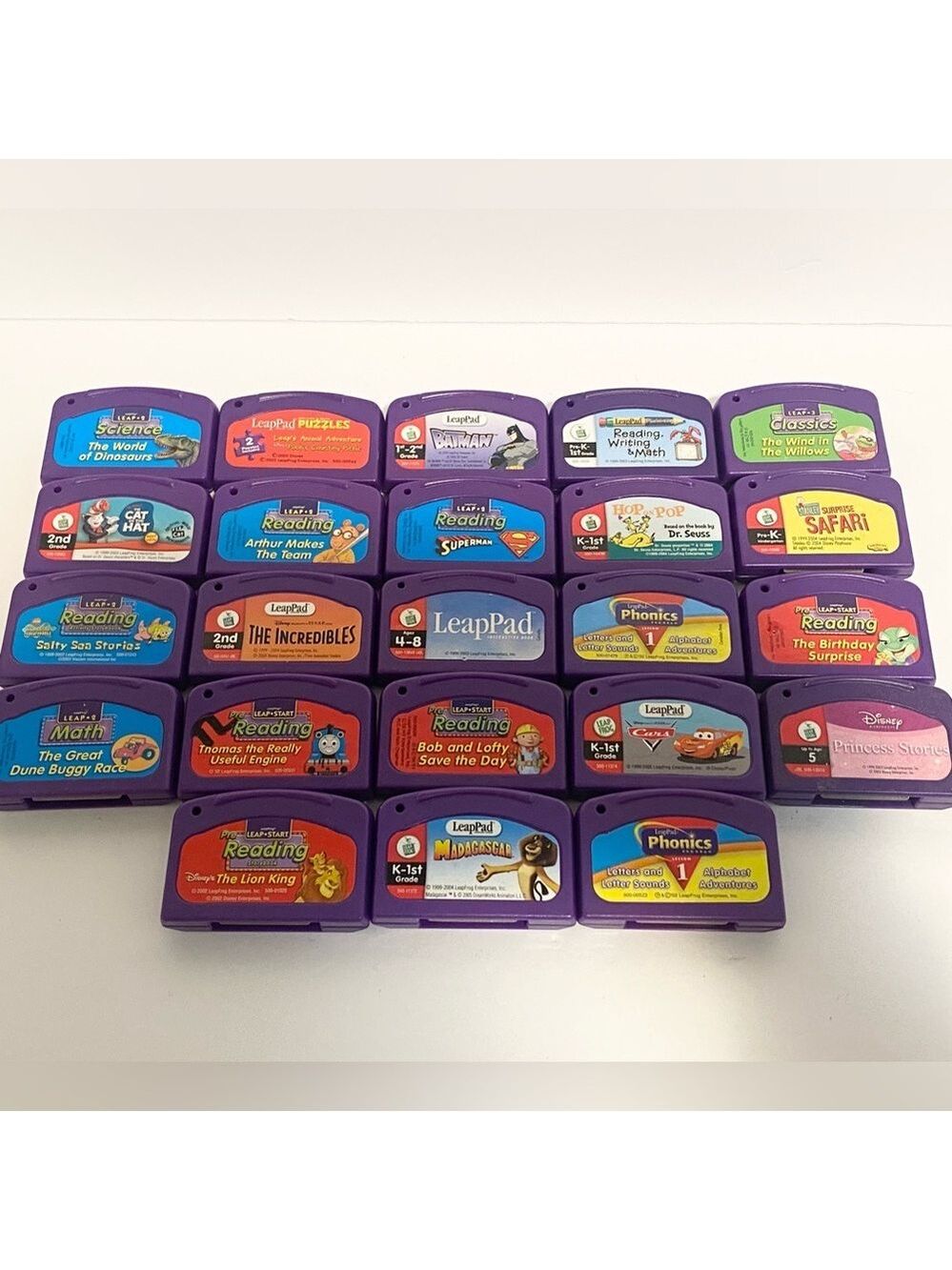LEAP FROG Learning System Purple Lot of 23